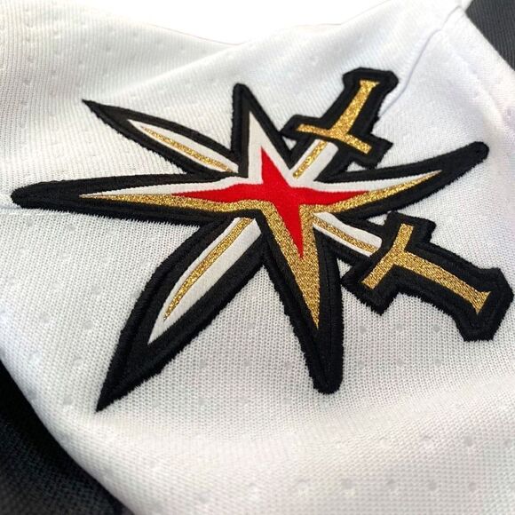 Adidas Las Vegas Golden Knight Away White Authentic Jersey Mens size 52/ Large - Picture 9 of 14